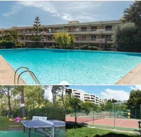 Studio Piscine Climatisation Tennis Nice Exterior foto